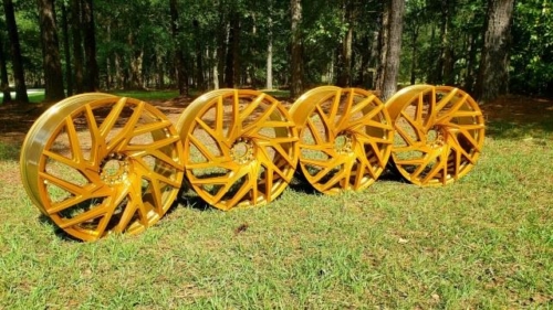 24 Inch Gold Wheels