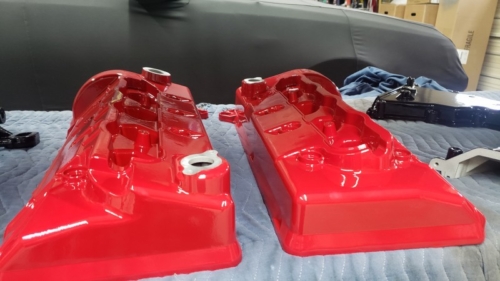 Wheel Red Valve Covers