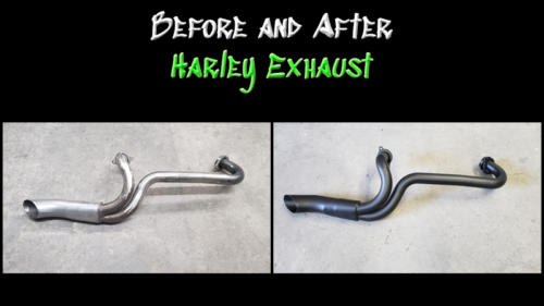 Before and After Harley Exhaust 01