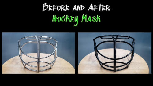 Before and After Hockey Mask