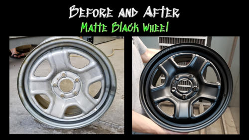 Before and After Matte Wheel